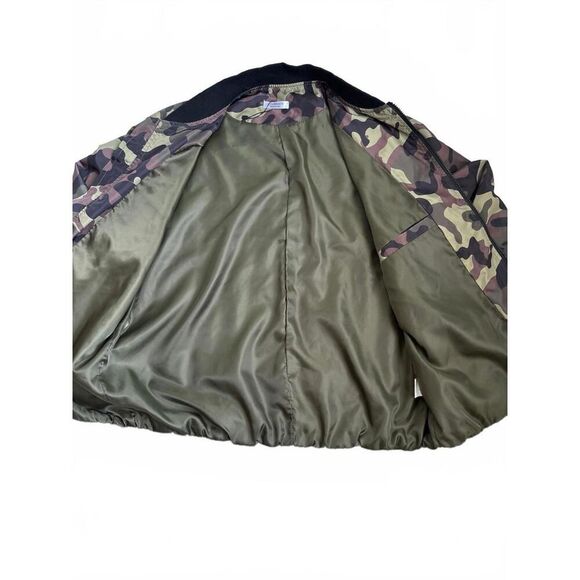Coofandy Men’s Camo Windbreaker Zip Up Jacket Large L Inside Pocket - Picture 4 of 7